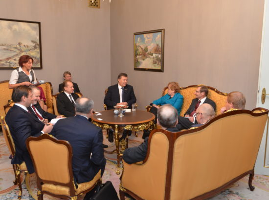 Riigikogu esimehe Ene Ergma kohtumine Ukraina presidendi Viktor Yanukovychiga